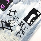 【denimPT19】再構築 ペイントデニムパンツ REMAKE DENIM Peint PANTS