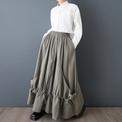 ドローストリング ジップ スカート  00202