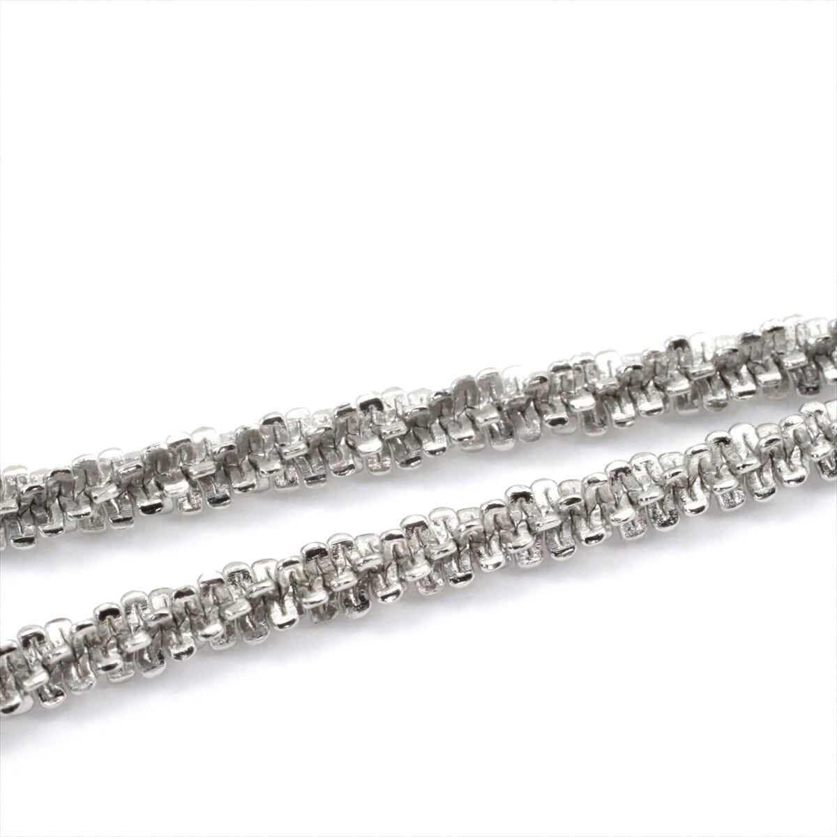 ステンレス クリスクロスチェーン ネックレス 40cm 2.5mm | 隕石販売.jp