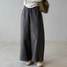 2色／ハイウエストワイドレッグパンツ ・19634