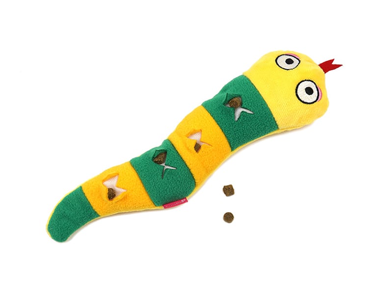 snake play toy / ペット 犬 おもちゃ カシャカシャ 音が鳴る 知育玩具 ノーズワーク おやつ隠し 可愛い わんちゃん おもちゃ ストレス解消