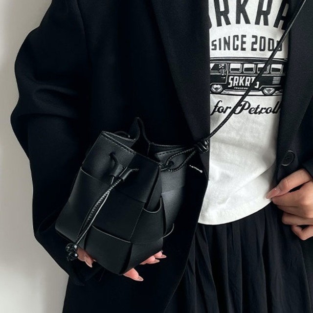 ステッチデザイン バゲット ミニバッグ 7color 10435