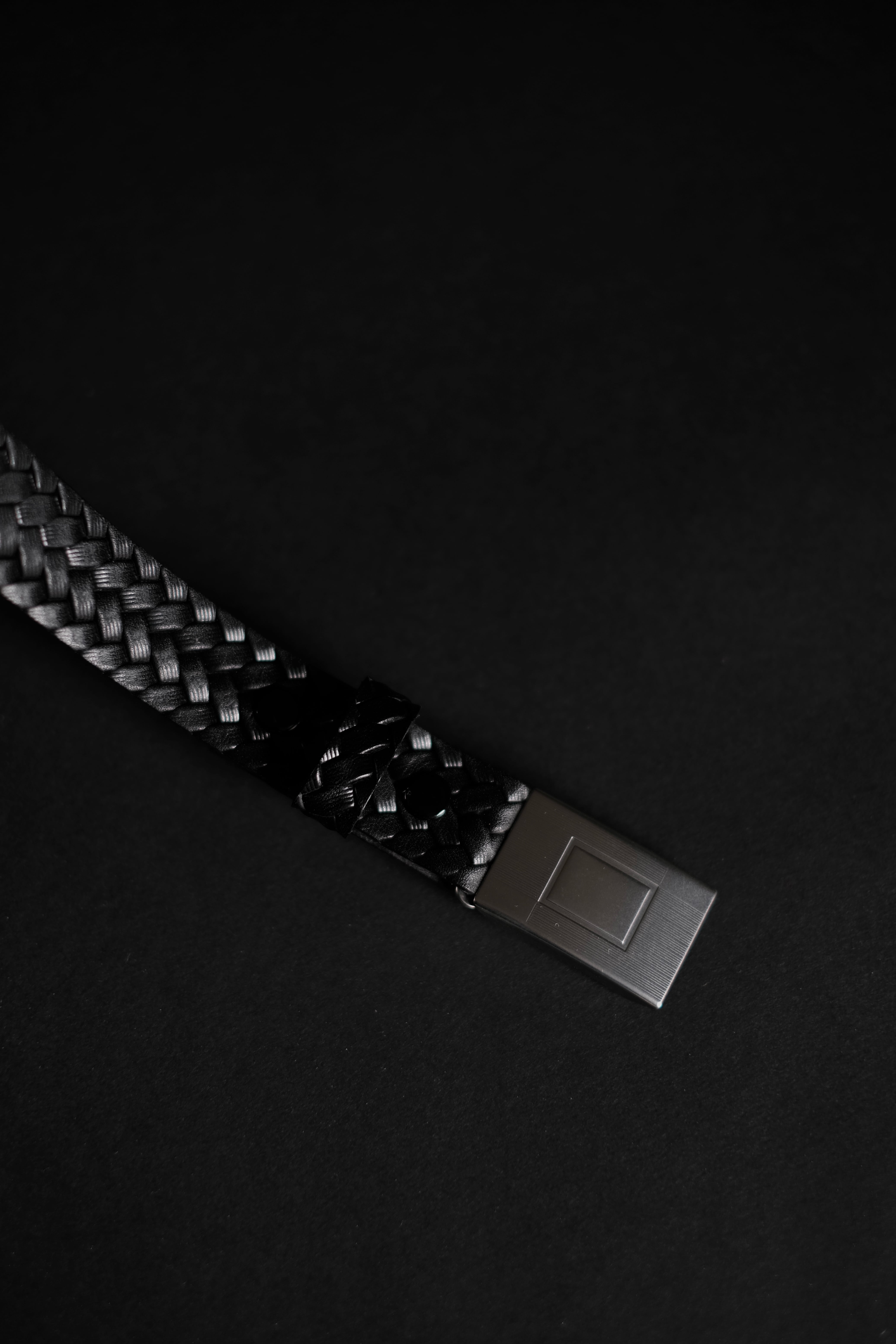 T.T / LOT.021 BASKETWEAVE PATTERN BELT | LIVING