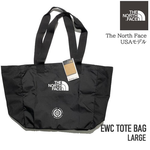 THE NORTH FACE ノースフェイス USAモデル EWC TOTEBAG  リサイクル トートバッグ　ラージ【9601353128-blk】