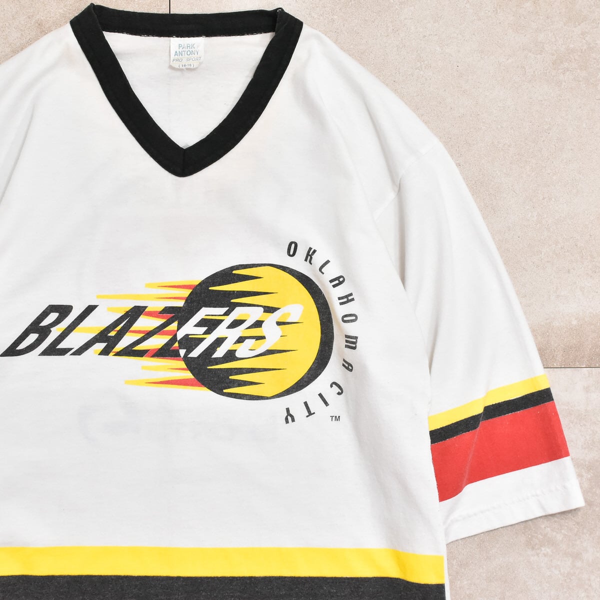 90s NHL ORIGINAL SIX ホッケー Tシャツ アイボリー