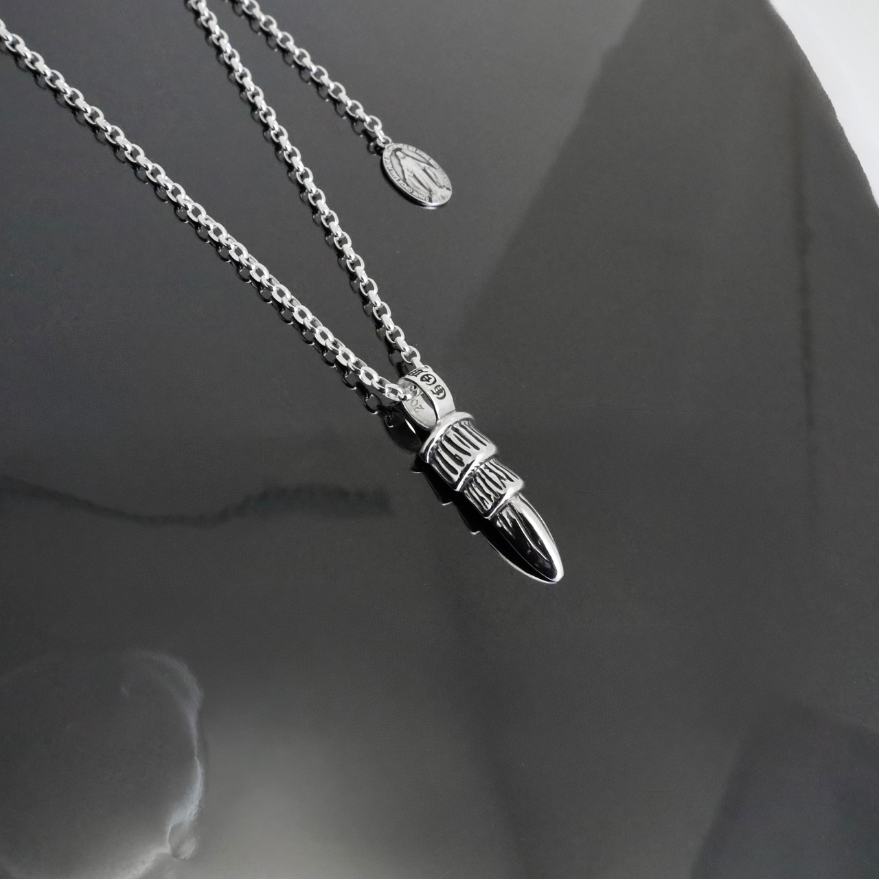 EAGLE CLAW with LOGO #1 NECKLACE with GODSIZE® I.D. TAG / イーグルクロウ #1ネックレス ゴッドサイズ® I.D.タグ