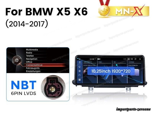 BMW X5 X6 F15 NBT アンドロイドナビ 10.25インチ 2+64G -RA-1022