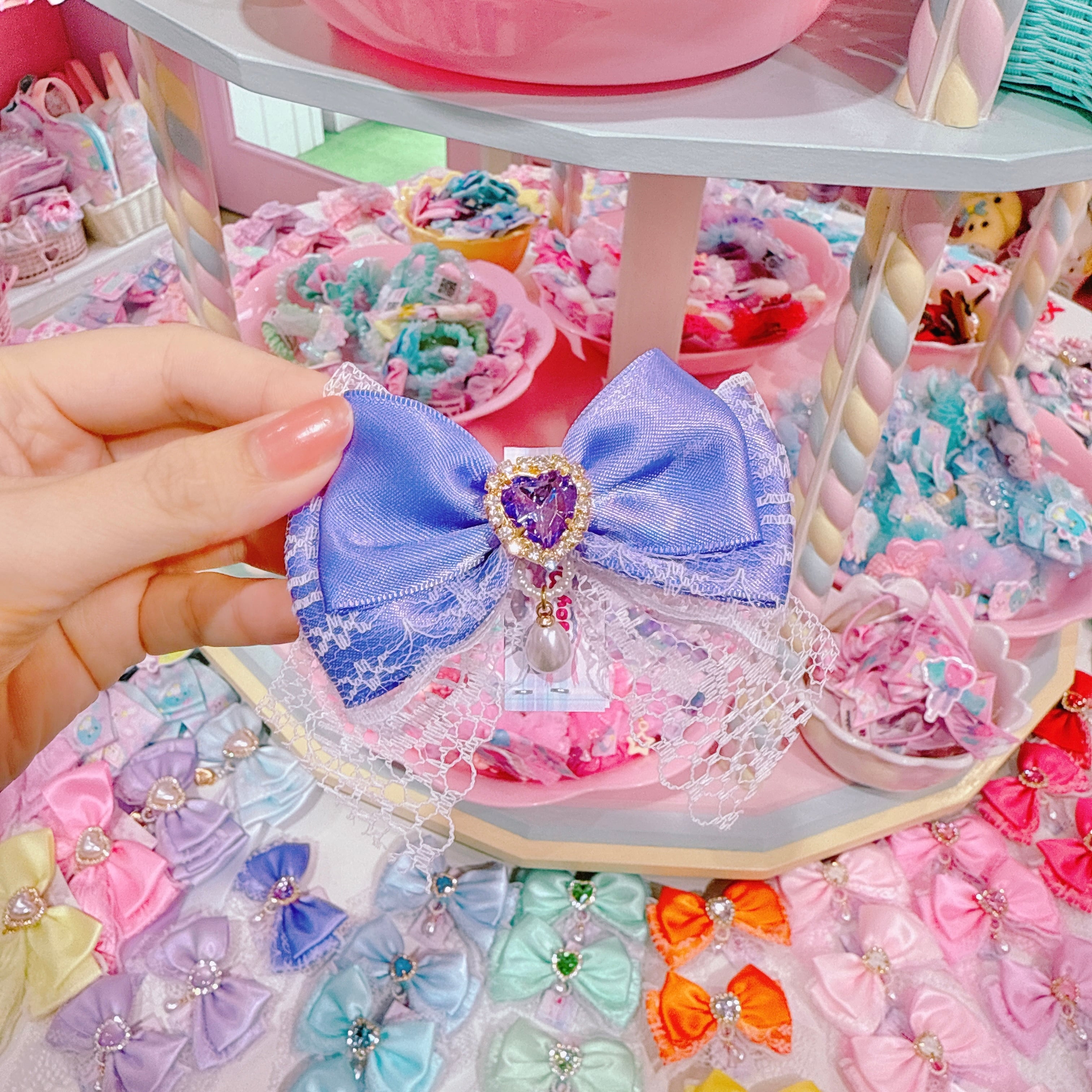 【F7】47-146推し色ヘアクリップ