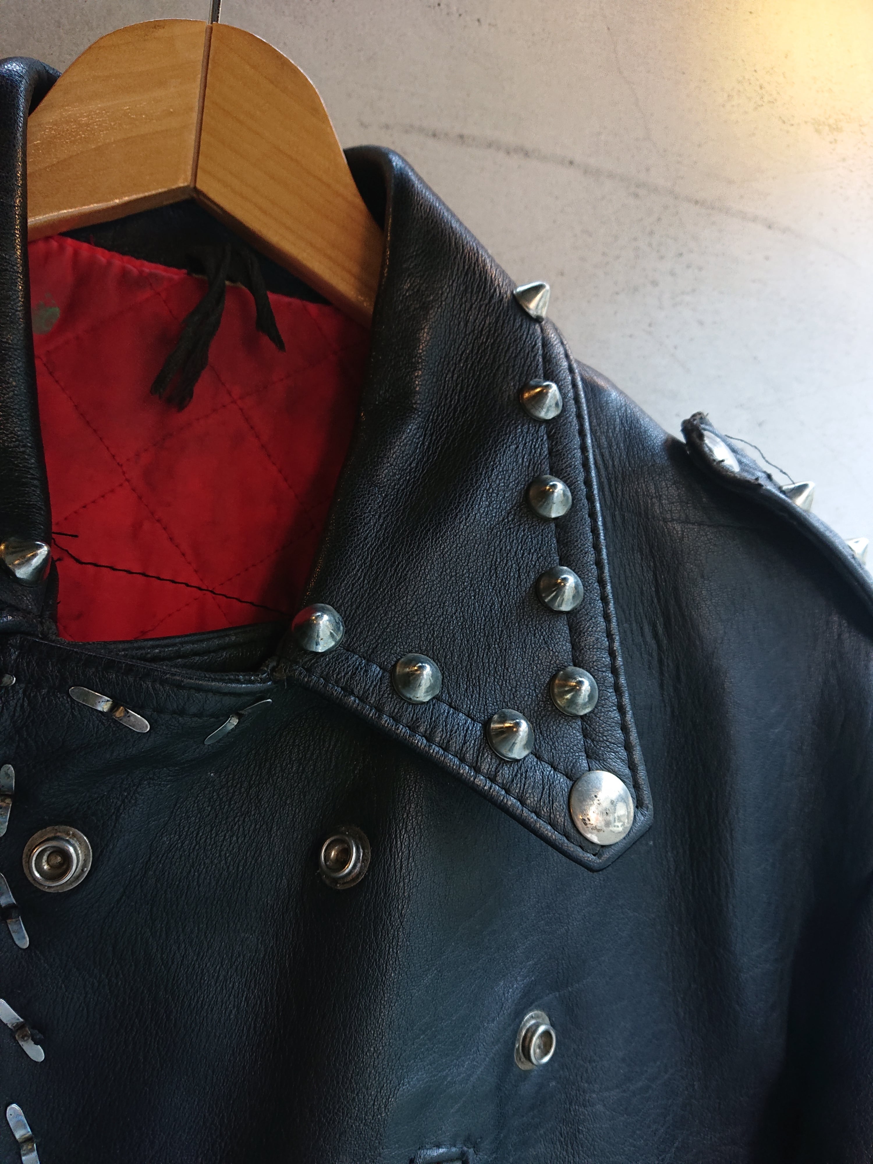 VINTAGE PUNK STUDS LEATHER JACKET | BOW & ARROW WEB STORE