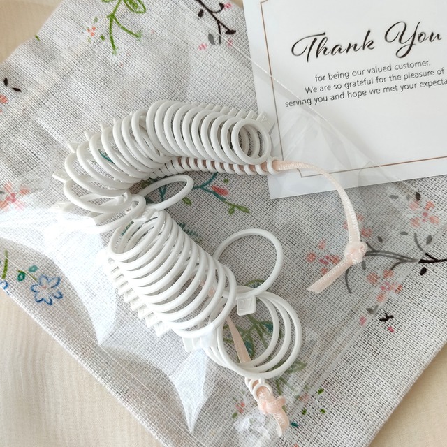 -4号～30号リングサイズゲージ　日本規格　指輪サイズ測定器　ポーチ付き