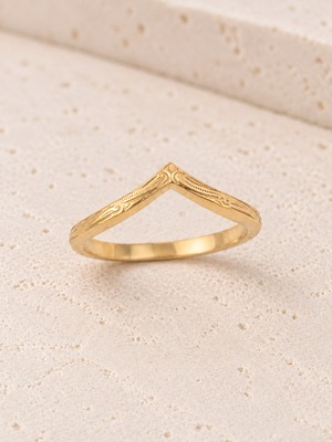 316L hawaiian pointed ring  #r15