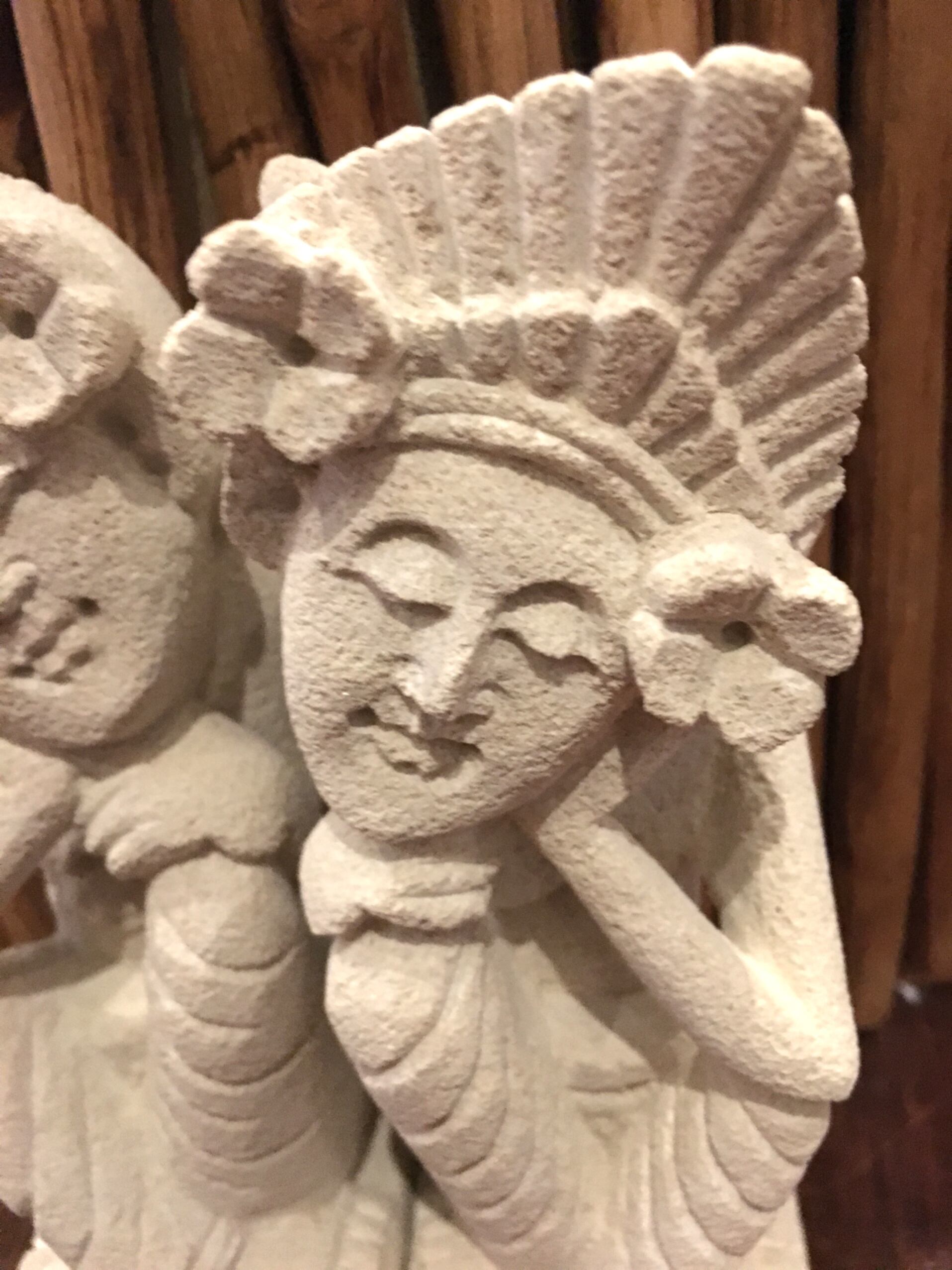 バリストーン バリニーズ ペア 石像 ハンドメイド インテリア アジアン * アジアン雑貨 | アジアン雑貨-Asian MRK powered by BASE