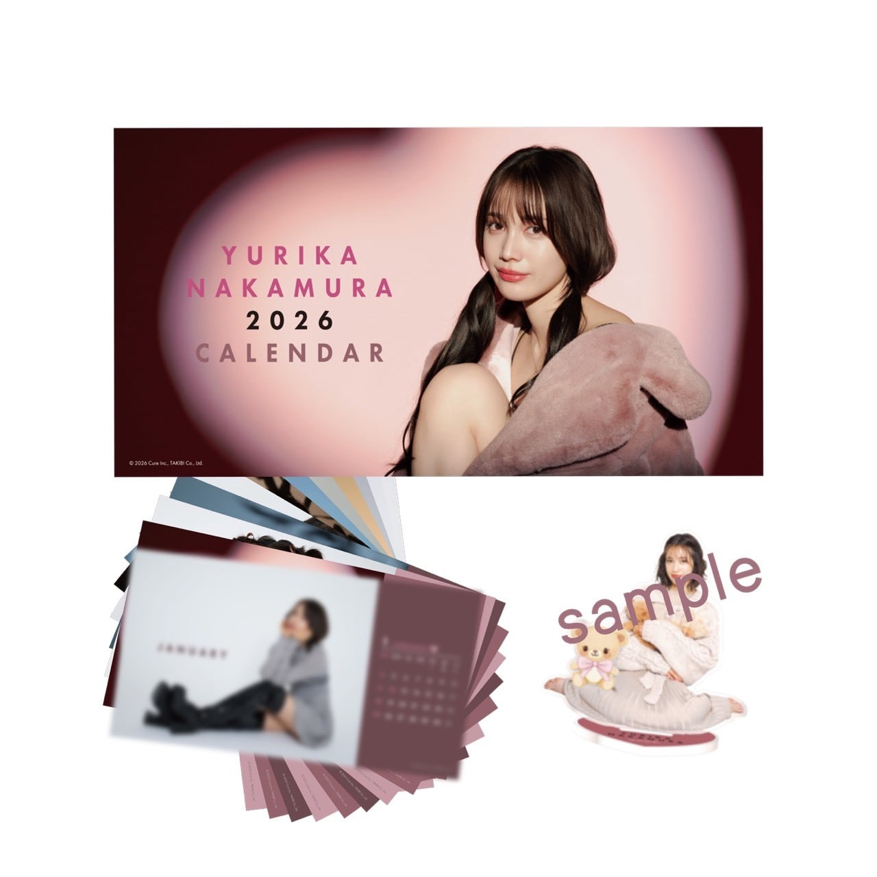 中村ゆりか イベント入場特典のアクリルキーホルダー&ステッカーまとめ売り YURIKA NAKAMURA GOODS