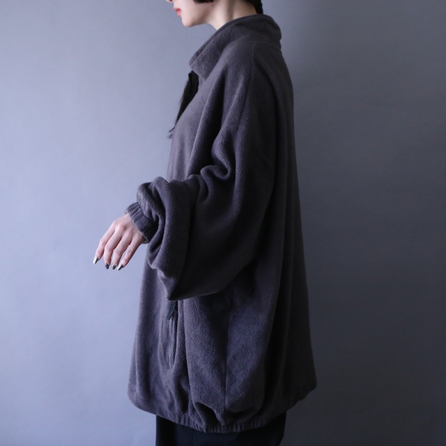 "KING SIZE" XXXXXL super over silhouette fleece jacket