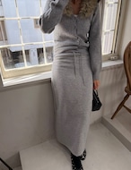 【25aw】裏起毛・Waist-Rib Long Skirt_3colors