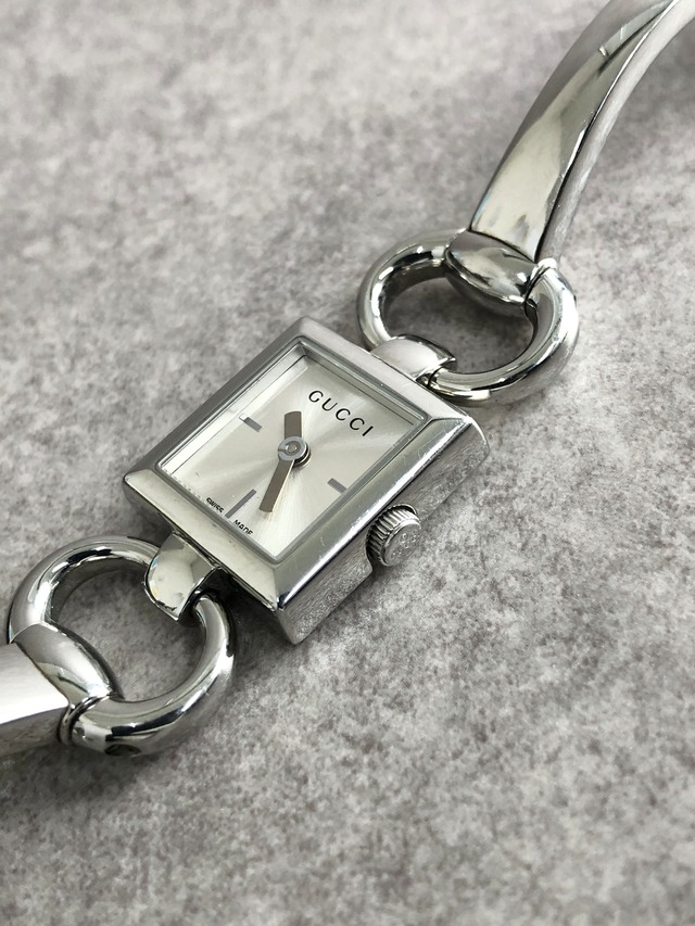 GUCCI グッチ 腕時計 シルバー ステンレススチール トルナヴォーニ 120 vintage ヴィンテージ オールド j3uxrw
