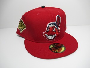 NEW ERA 59fifty Cleveland Indians インディアンス CAP　レッド　ワフー