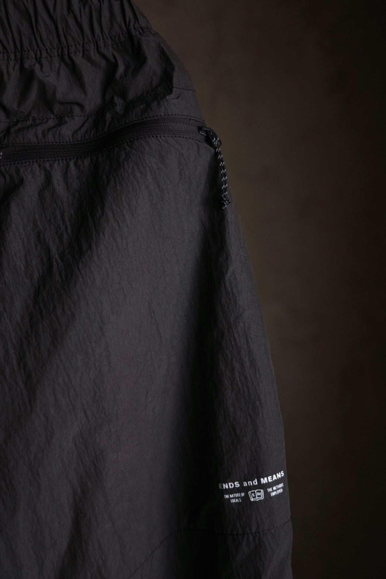 ENDS and MEANS ブラック タクティカル　トラック　パンツ　M ENDS and MEANS / Tactical Track Pants | iremono