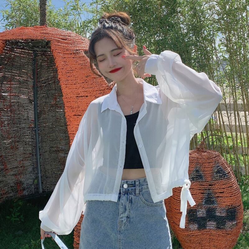 シフォンシャツ スタイルレースショートジャケット スプリング 春物 サマー 夏物 1号婦人64227093164