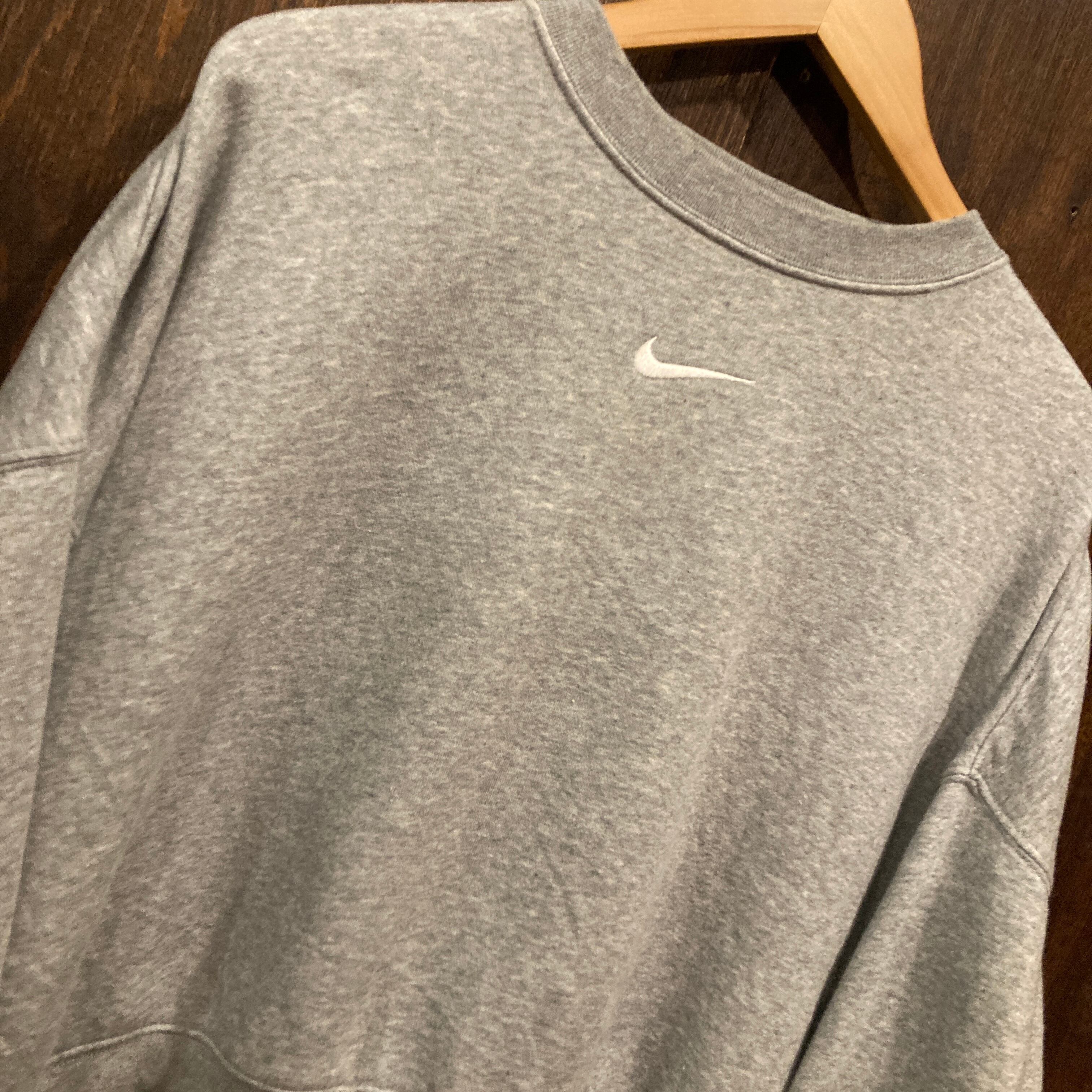 NIKE ナイキ クロップドスウェット XSサイズ グレー ドロップド