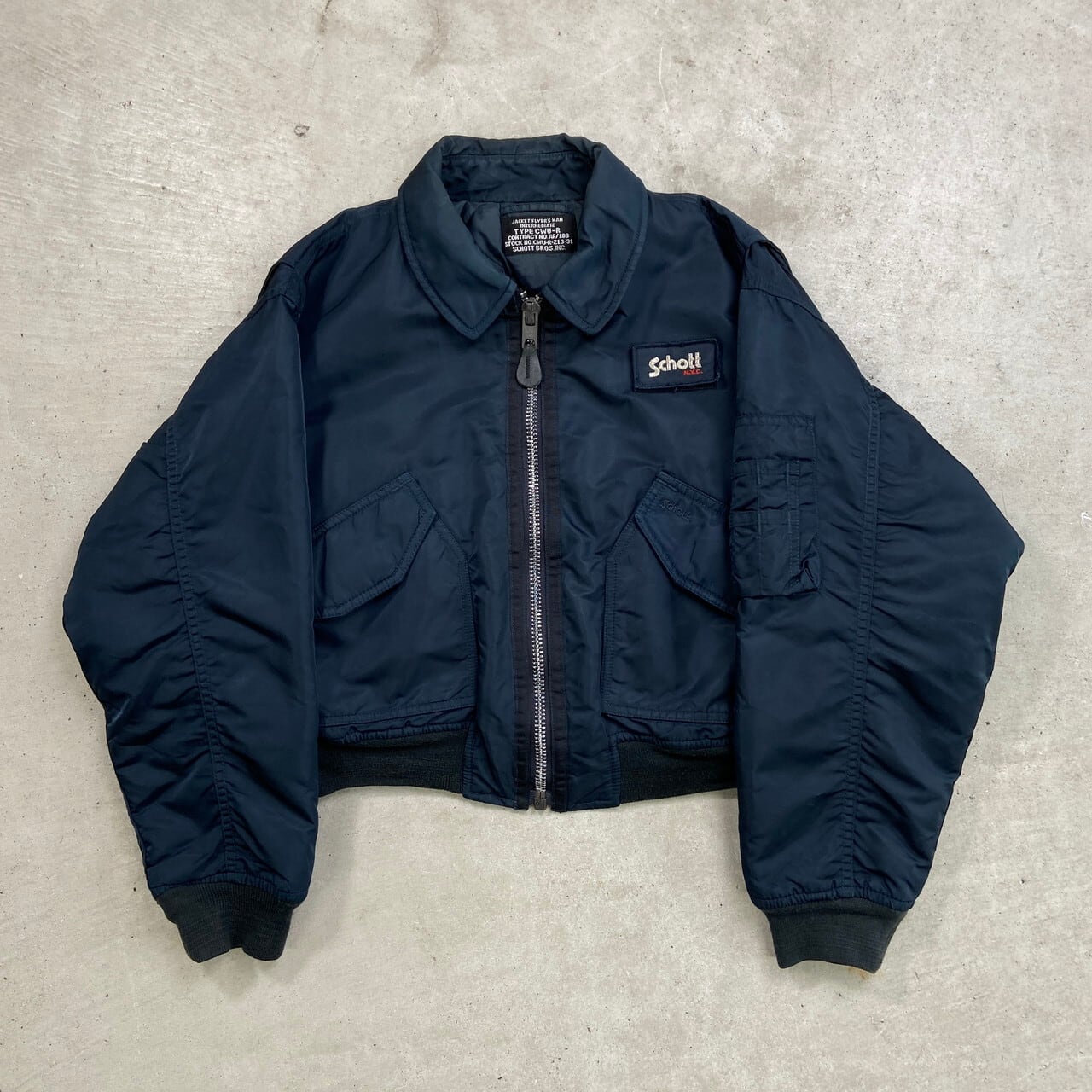 Schott ショット CWU-R ショート丈 ミリタリー フライトジャケット 
