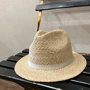 PATTERN JUTE MIDDLE BRIM FEDORA