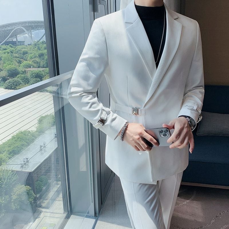 メンズダブルスーツ サイドバックルデザインスーツ SU0063 | Pay ID