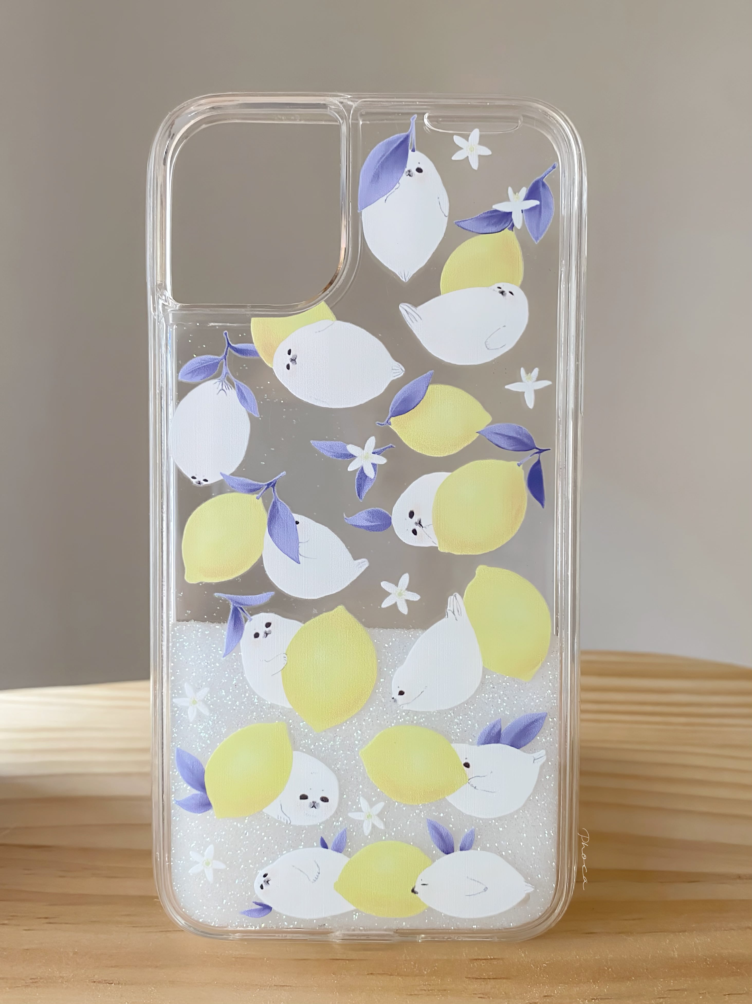 伝説（まぼろし）の白れもん グリッタースマホケース | Phoca