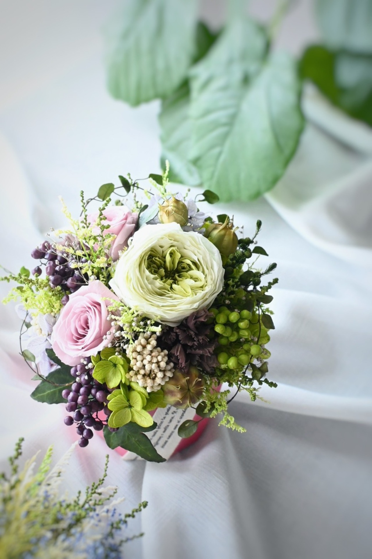 アレンジメント ロゼ デュ プランタン