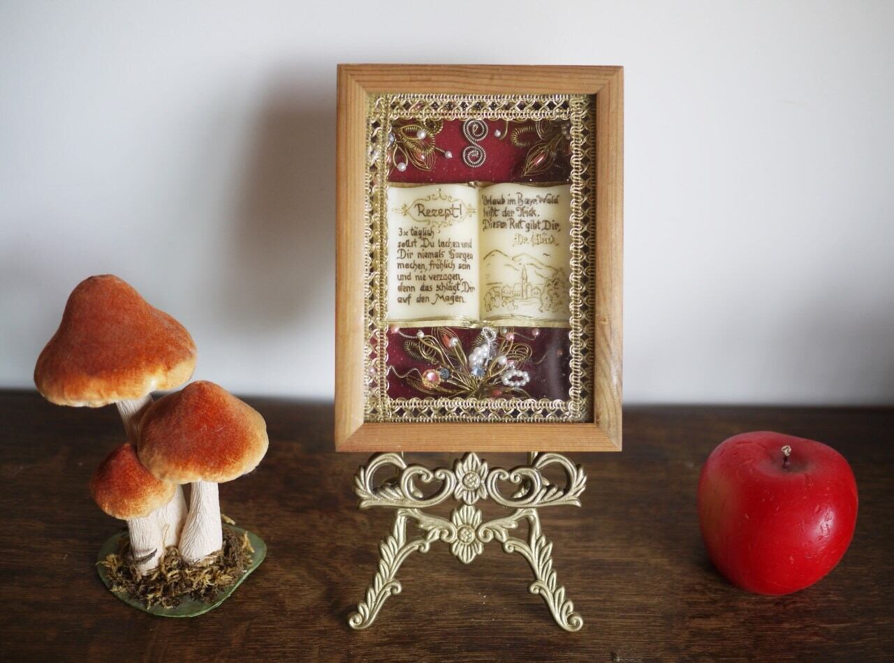 蝋細工の額 修道院手工芸