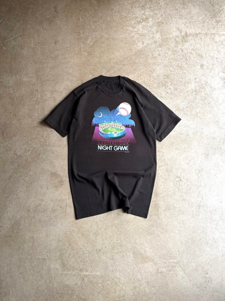 90's PRINT T-SHIRTS “COOPERSTOWN NIGHT GAME”