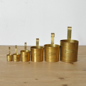 Brass Measuring Cup Set / ブラス メジャーカップ セット / 1911-0160