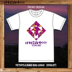 TETHYS CAMO BIG LOGO T-SHIRT〔VIOLET〕