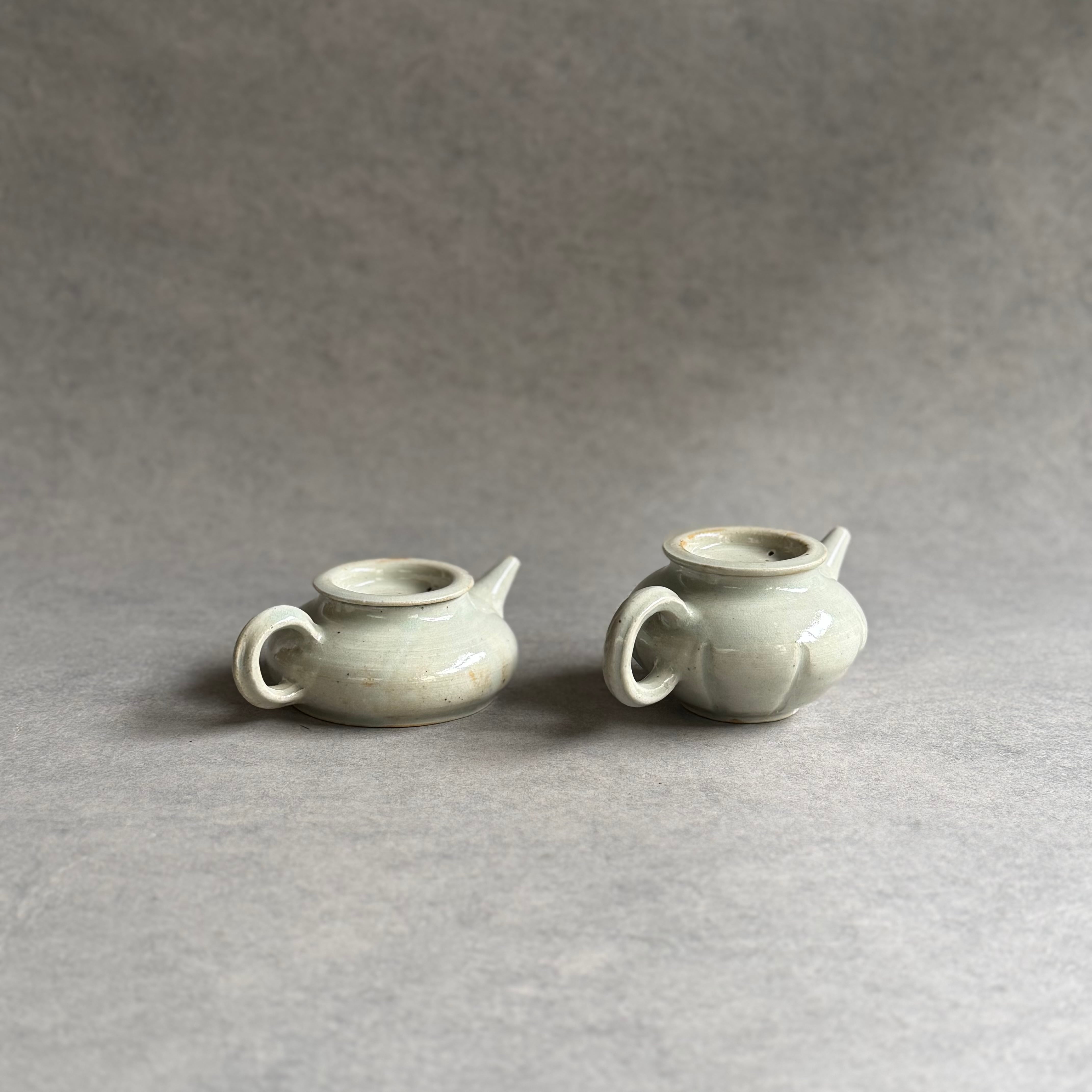 日高伸治 青白磁 茶壺 | gallery 一白