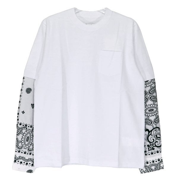 sacai サカイ 21SS ARCHIVE PRINT MIX LONG SLEEVE T-SHIRT 21-02477M ...