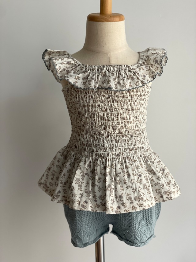 【Last flower 100cm】shearing frill camisol 2col