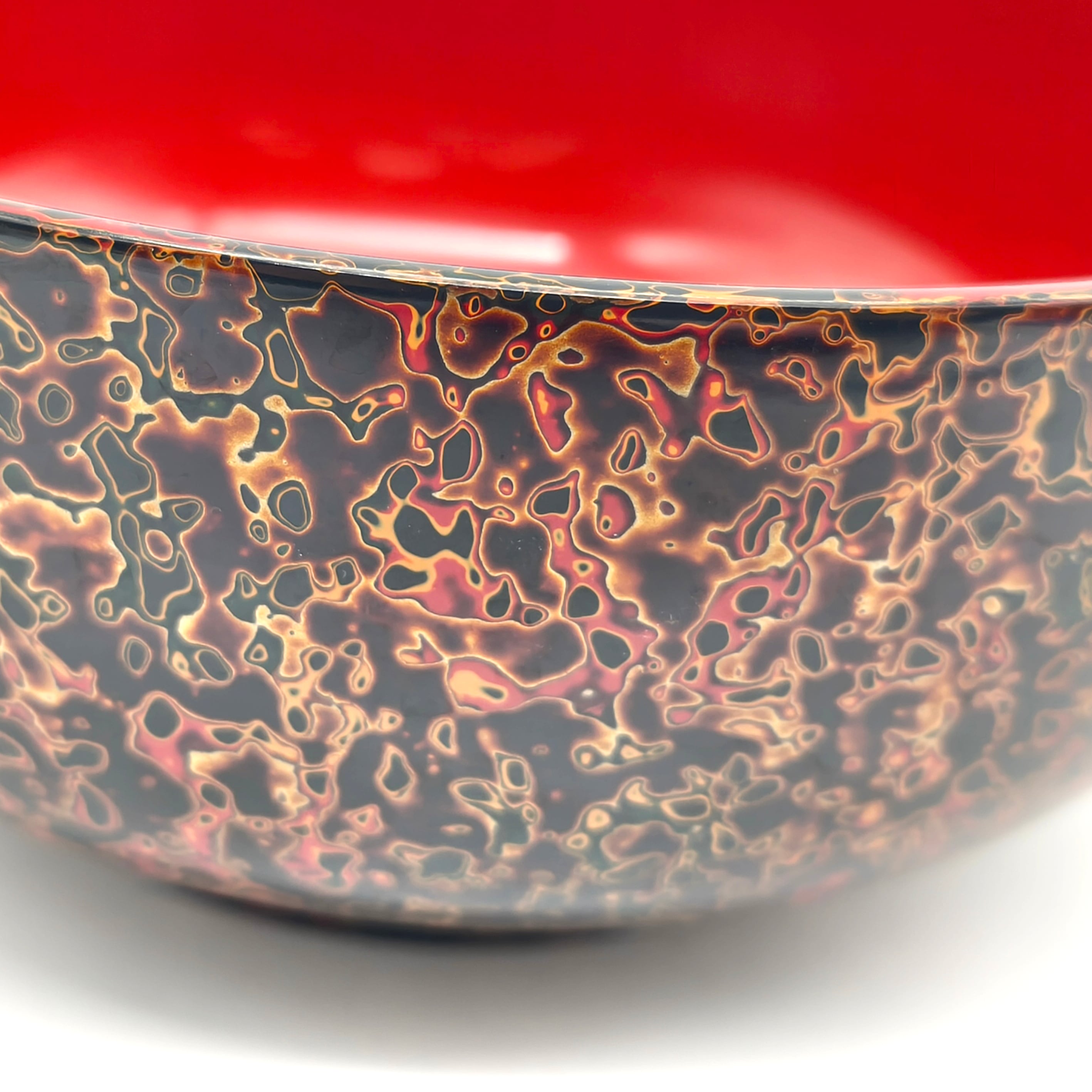 津軽塗（唐塗）バカ塗り・菓子鉢・菓子器・漆器・伝統工芸・No.260401