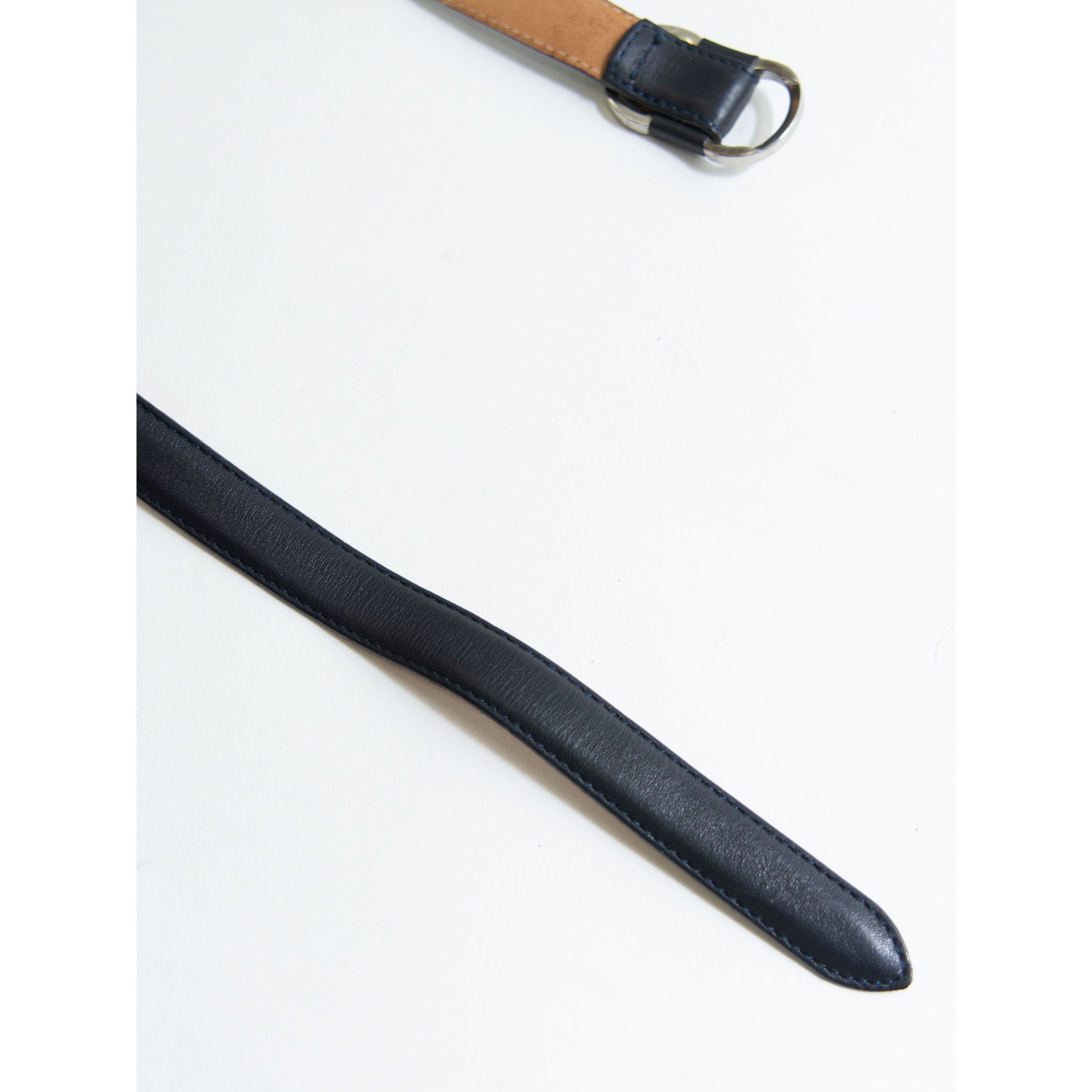 【Talbots】Made in Italy buckle leather belt(タルボット イタリア製 バックルレザーベルト M)11d