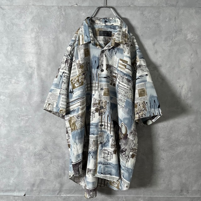 #6502 retoro geometric pattern design shirt