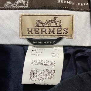 HERMES black tucked pants