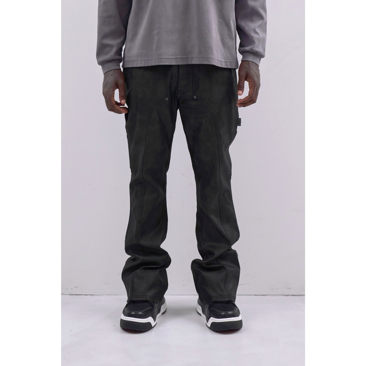 MLVINCE / faux leather holster pants