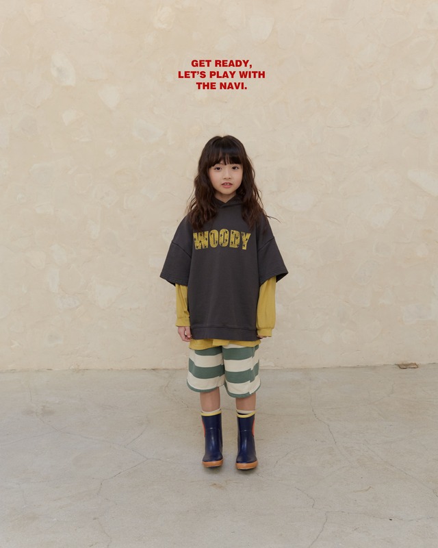 《送料無料》予約:ウッディフーディ半袖【navi】※ジュニアサイズ