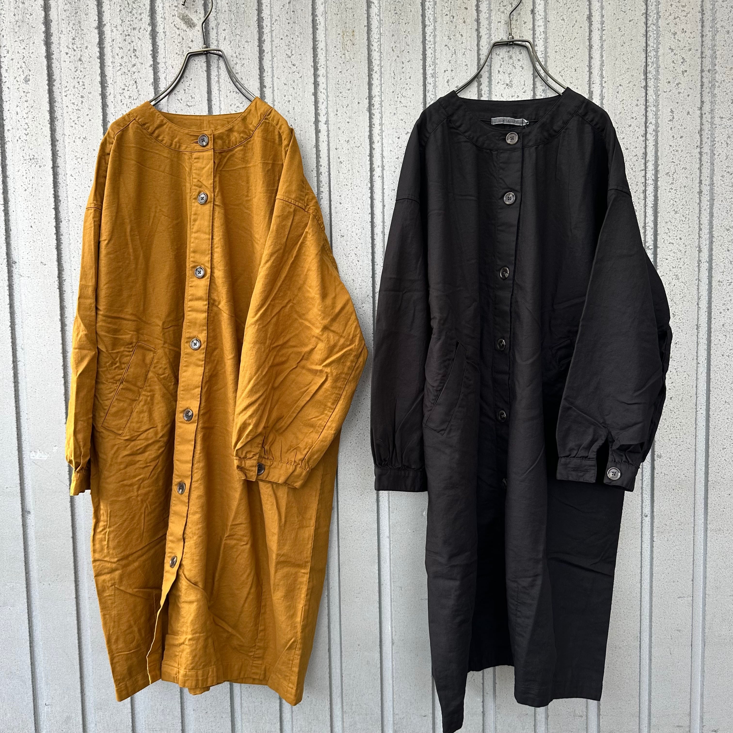 コットン綾織ノーカラーコート/ sunvalley/SE6009252 | WACKY