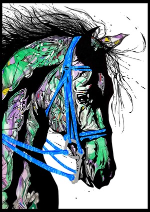 Horse【Duplication】A2 印刷