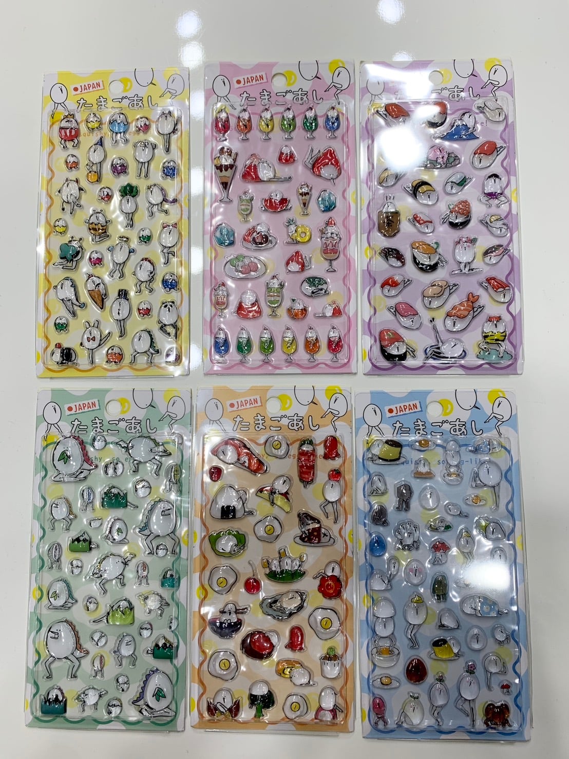 再販】たまごあしぷっくりシール ボンボンドロップシール ぼんぼん