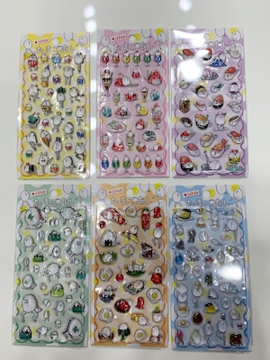 【再販】たまごあしぷっくりシール ボンボンドロップシール ぼんぼんシール ぷっくりシール 文具 シール bonbon デコレーション デコシール