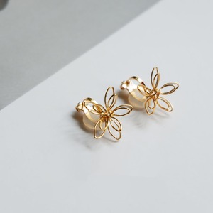 flower wire ear clip & pierce N10512