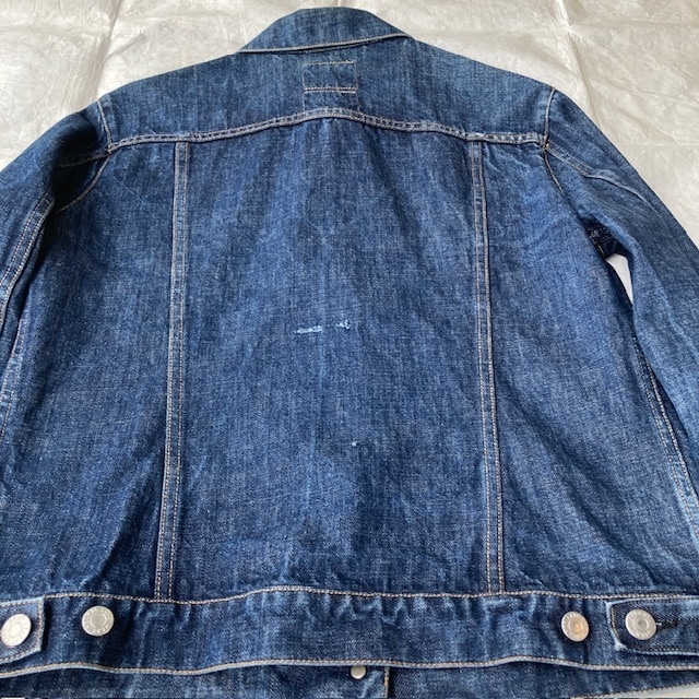 Helmut Lang ヘルムートラング 本人期 デニムジャケット トラッカー プラダ期 イタリア製 インディゴ ヴィンテージ古着 44 画像9