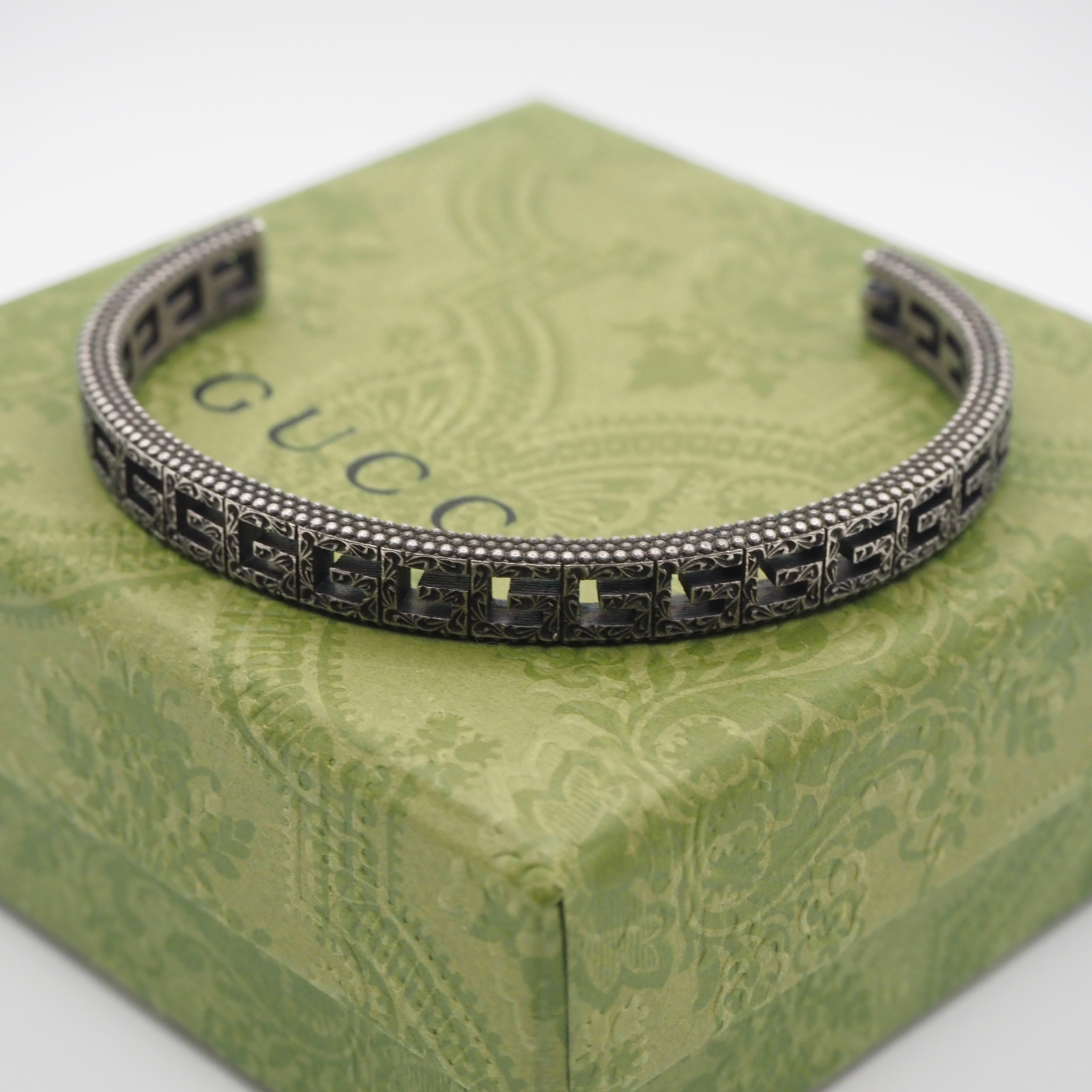 GUCCI スクエアG バングル シルバー925 グッチ