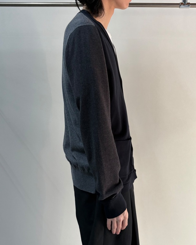 【2016SS/Maison Margiela】bicolor v-neck cardigan